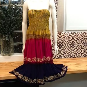 Strapless sundress